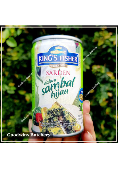 King's Fisher Bali SARDEN SAMBAL HIJAU sardine green chili HALAL 155g